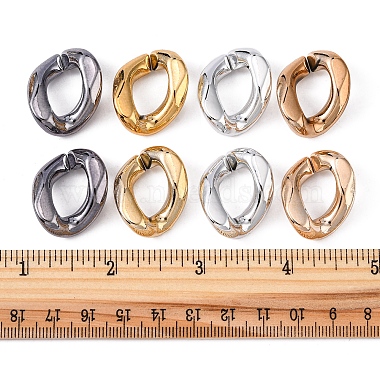 60 pièces 4 couleurs uv placage acrylique anneaux de liaison(FIND-FS0001-25)-6