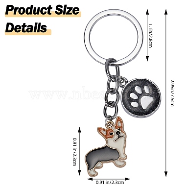 Alloy Enamel Keychains(KEYC-SW00007-01)-2