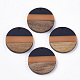 Tri-color Resin & Walnut Wood Pendants(RESI-S358-78J)-1