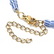 Alloy Pendant Necklace with Glass Seed Beaded Chains(NJEW-JN04381)-4