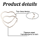4 Pairs 4 Colors Titanium Steel Heart Hoop Earrings for Women(EJEW-AN0002-87)-3
