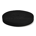 Cotton Ribbon, Twill Tape Ribbon, Double Herringbone Ribbon, for Carpet Decor, Flat, Black, 1 inch(25mm), about 49.21 Yards(45m)/Roll(OCOR-XCP0003-10)