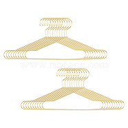 20Pcs Mini Iron Clothing Hanger, Doll Accessories, Golden, 77x149x1.5~4.5mm(AJEW-FH0004-81A)