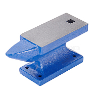 DIY Iron Anvil Tools, Jewelry Bench Block, Horn, Blue, 150x70x50mm, Box Szie: 15.7x7.7x5.4cm(TOOL-WH0018-75)