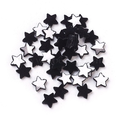 Black Star Acrylic Cabochons