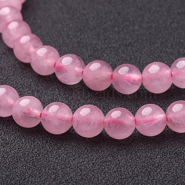 Chapelets de perles en quartz rose naturel(X-GSR6mmC034)-3