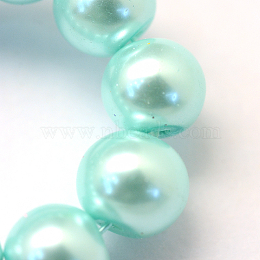 Chapelets de perles rondes en verre peint(HY-Q003-6mm-45)-3