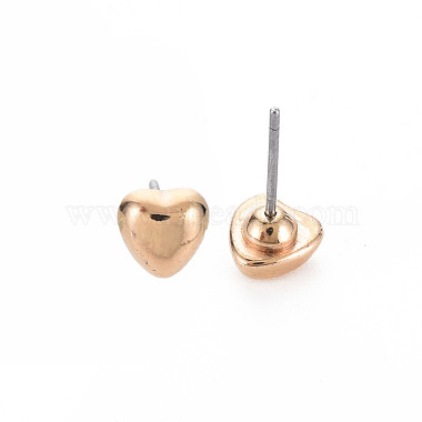 Heart Stud Earrings for Women(EJEW-S213-02A-01G-RS)-4