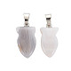 Natural Banded Agate/Striped Agate Pendants(G-N326-128-B01)-2