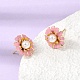 Brass Enamel Stud Earrings(KK-CBA8324-27G-01)-2