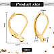 Elite 50Pcs Brass Leverback Earring Findings(KK-PH0006-08)-2
