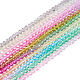 Pandahall 10 Strands 10 Colors Transparent Gradient Color Glass Beads Strands(GLAA-TA0001-55)-2