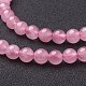 Chapelets de perles en quartz rose naturel(X-GSR6mmC034)-3