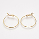 Brass Hoop Earrings Findings(X-KK-S348-406A)-1