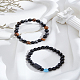 Natural Mixed Gemstone Stretch Bracelets(BJEW-LP0001-25H)-3