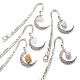 Mixed Natural Gemstone Raw Beads Bookmarks(AJEW-JK00201)-1