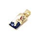 Brass Enamel Pendants(KK-CBACA9B-02E-G)-2