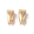 Rack Plating Brass Snap on Bails, Long-Lasting Plated, Lead Free & Cadmium Free, Light Gold, 6x2.5x4mm, Hole: 3x5mm(KK-F873-34KCG)