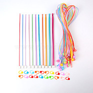 Circular Knitting Needles & Straight Crochet Needles & Locking Stitch Markers Kits, Mixed Color, 2~8mm(SENE-PW0016-07A)