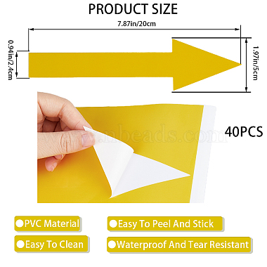20 Sets PVC Self Adhesive Arrow Label Stickers(DIY-CP0009-42A)-2