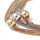 Brass Box Chains Multi-strand Necklaces(NJEW-C040-01B)-3