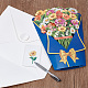 3всплывающая бумажная поздравительная открытка с цветком(AJEW-WH0248-36A)-7