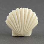 Synthetic Coral Beads, Shell, Dyed, Beige, 14x15x7.5mm, Hole: 2mm(CORA-S011-15mm)