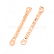 Iron Links Connectors, for DIY Earring, Rectangle, Light Gold, 20x2x1.2mm, Hole: 1mm, 50pcs/bag(IFIN-WH0055-02B-KCG)