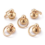 Alloy Ball Studs Rivets, for Phone Case DIY, DIY Leather Craft, Handbag, Purse Accessories, with Philip's Head Screw and Jump Rings, Light Gold, 20mm, Hole: 10mm, Ring: 13x1.5mm, Screw: 3x5x8mm(PALLOY-Z002-02B-LG)