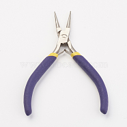 Jewelry Pliers, Iron Round Nose Pliers, 117x77.5x9mm(PT-WH0001-07)