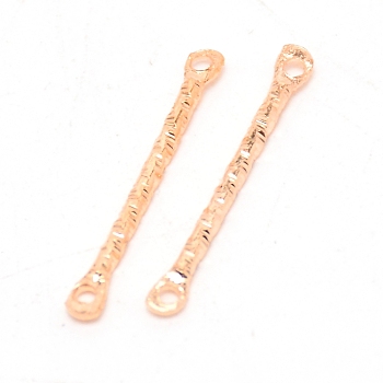 Iron Links Connectors, for DIY Earring, Rectangle, Light Gold, 20x2x1.2mm, Hole: 1mm, 50pcs/bag