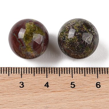 Perles de sphère sans trou de sang de dragon naturel(G-K363-04D-39)-2