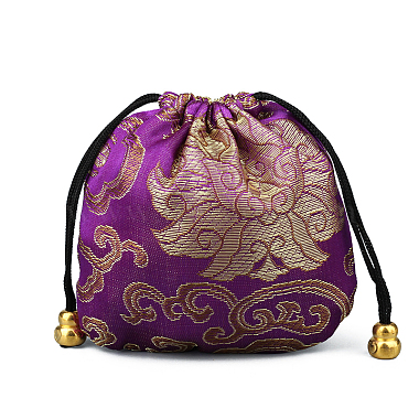 Purple Silk Bags