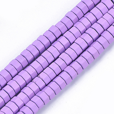 6mm Violet Hexagon Non-magnetic Hematite Beads
