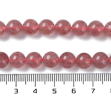 Natural Strawberry Quartz Beads Strands(G-R435-03-A01)-5