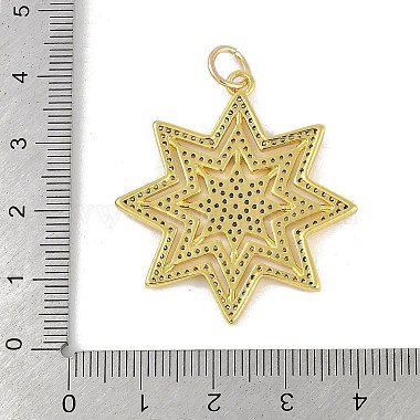 Brass Micro Pave Cubic Zirconia Pendants(KK-B114-19G)-3