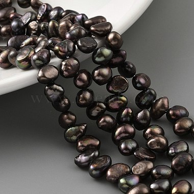 Dyed Natural Cultured Freshwater Pearl Beads Strands(PEAR-A006-19B)-2