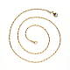 Vacuum Plating 304 Stainless Steel Coreana Chain Necklace(NJEW-S420-006A-G)-2