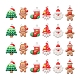 24 個 6 スタイルのクリスマス不透明樹脂ペンダント(RESI-FS0001-44)-1