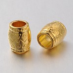 Tibetan Style Spacer Beads, Lead Free & Cadmium Free, Column, about 6.5mm in diameter, 8mm long, hole: 4mm(K08C3011)