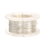 Round Copper Craft Wire, for Jewelry Making, Long-Lasting Plated, Old Lace, 24 Gauge, 0.5mm, about 39.37 Feet(12m)/roll.(CWIR-C001-01B-11)