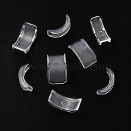 8Pcs 8 Sizes Plastic Invisible Ring Size Adjuster, Clear, 1.8~2x0.4~1.2x0.3~0.4cm(TOOL-K011-01)