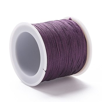 Nylon Thread, DIY Material for Jewelry Making, Purple, 1mm, 100yards/roll