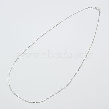 Rhodium Plated 925 Sterling Silver Necklaces(STER-E007-2A)-3