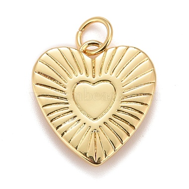 Rack Plating Real 18K Gold Plated Brass Pendants(KK-E260-01G-T)-2