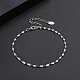 925 Sterling Silver Singapore Chains Necklaces for Women(STER-H108-02G)-2