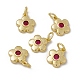 Rack Plating Brass Cubic Zirconia Charms(KK-C007-23G-02)-2