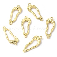 Alloy Connector Charms, Hollow Footprint Links, Golden, 38.5x15x4.5mm, Hole: 2mm(FIND-B021-02G)