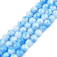 Spray Painted Glass Round Bead Strands, Dodger Blue, 8mm, Hole: 1.3mm, about 100pcs/strand, 31.4 inch
(X-GLAA-R139-8mm-20)
