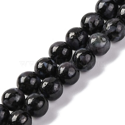 Natural Feldspar Beads Strands, Indigo Gabbro Round Beads, Round, 6mm, Hole: 0.8mm, about 59pcs/strand, 15.08''(38.3cm)(G-NH0033-A01-01)